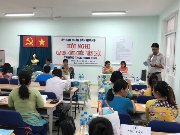 Hội nghị các bộ công chức năm học 2018-2019